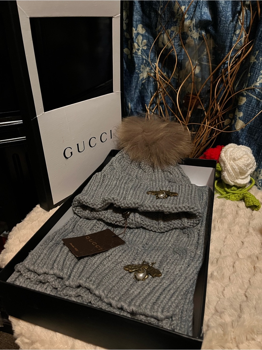 nwt Knit Beanie & Scarf Set